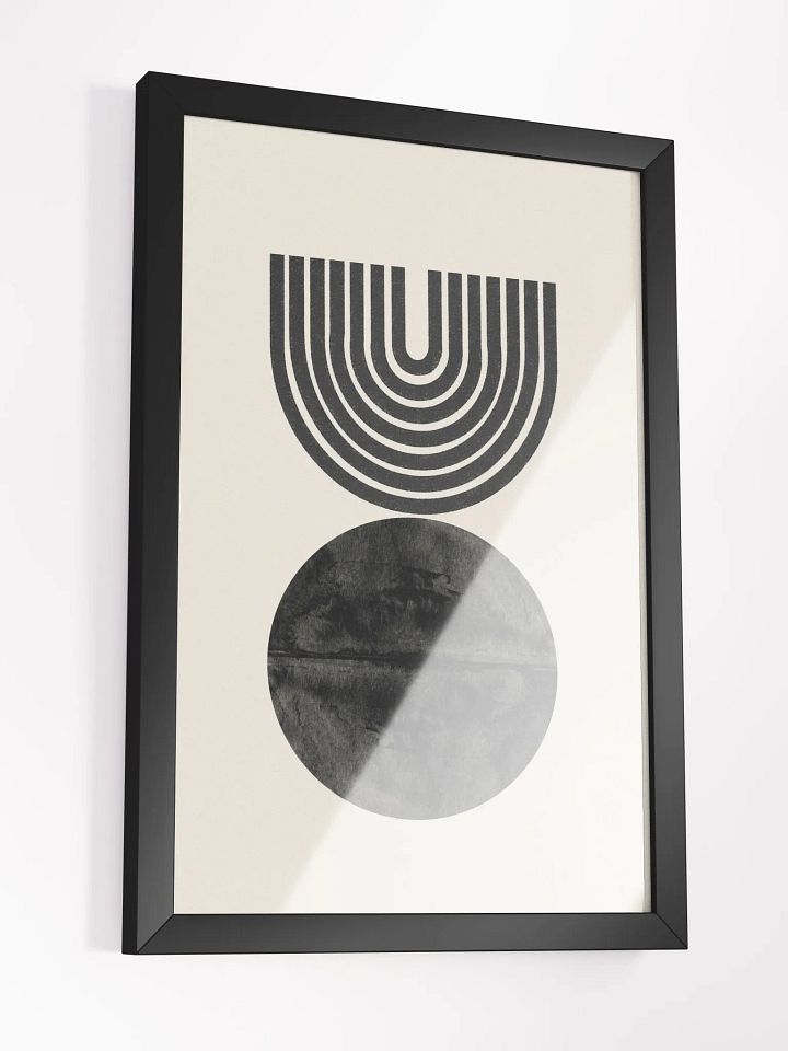 Ethereal Harmony Framed Poster | Subtle Abstract Elegance for Modern Interiors product image (1)