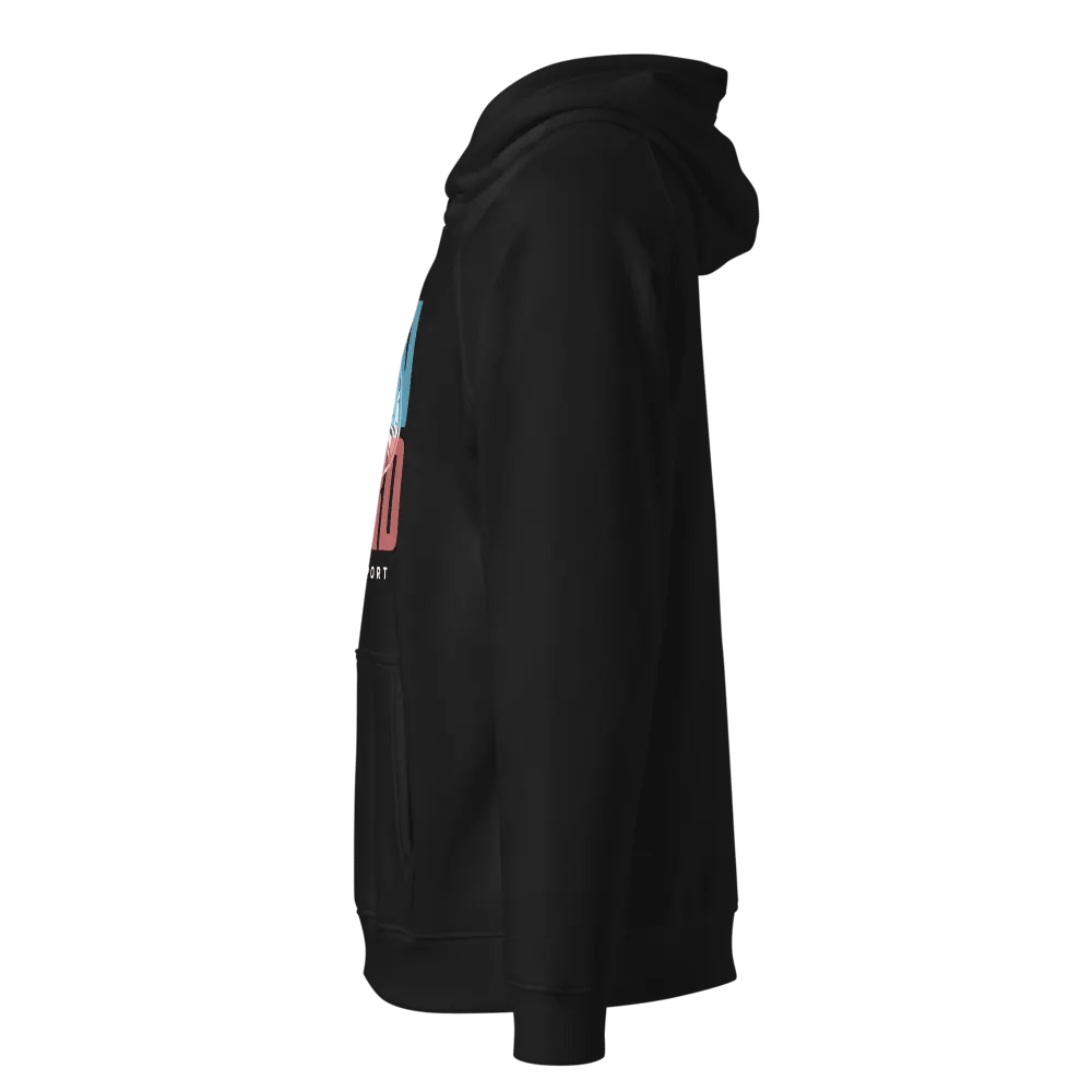 SNOWBOARD Unisex Eco Raglan Hoodie product image (2)