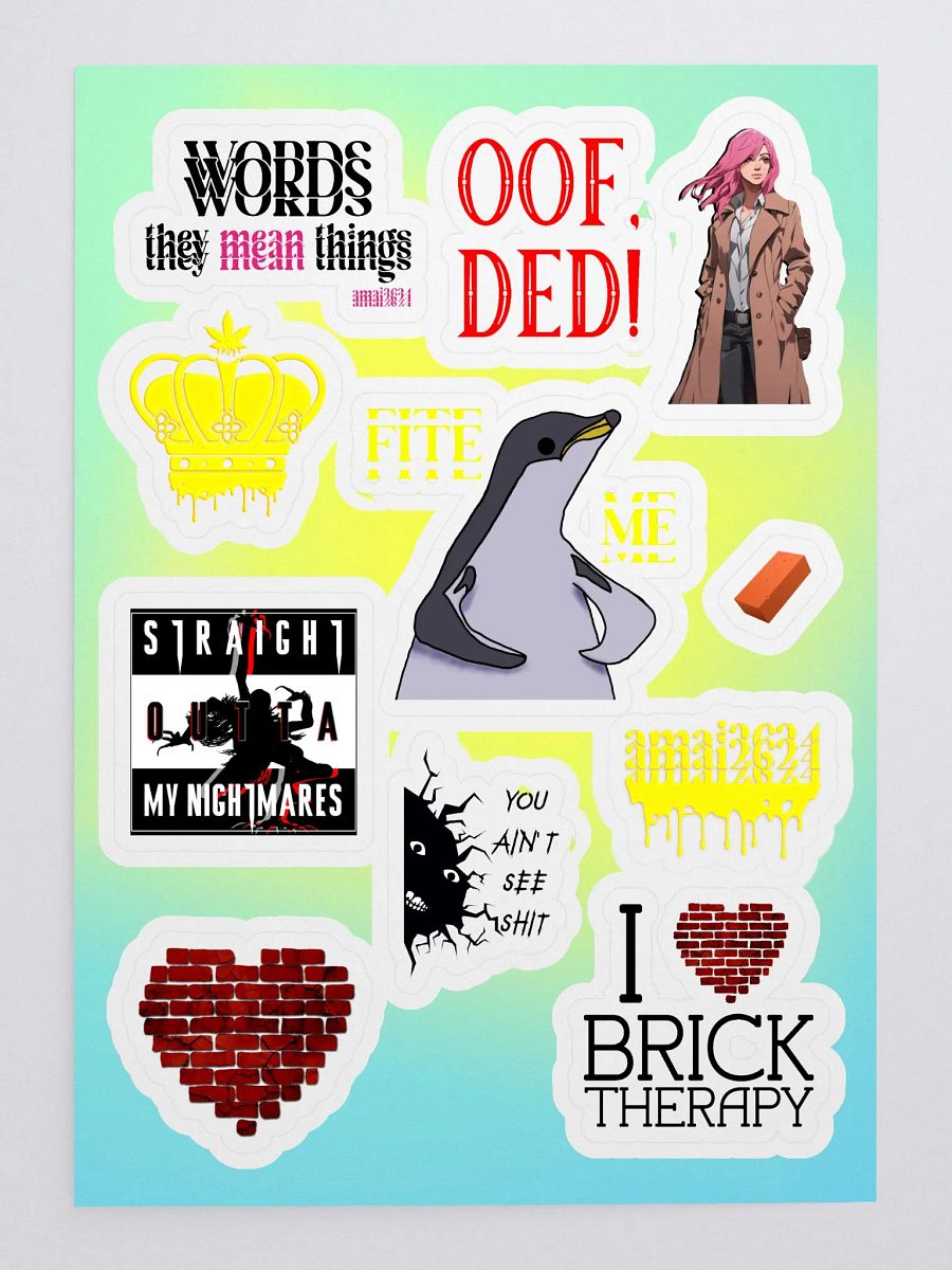 Amai2624 Sticker Sheet #1 - Amai-isms product image (3)