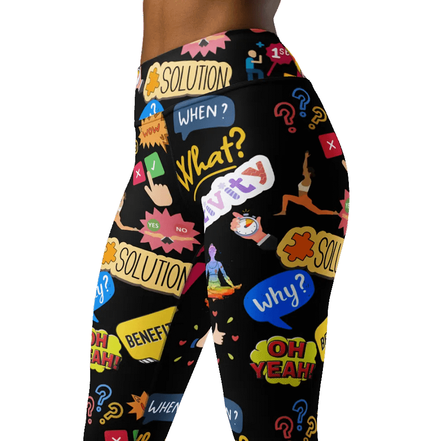 Dynamic Dialogue Printed Leggings product image (6)