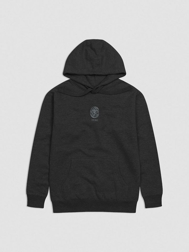 Organic Cotton Fleece hoodie with embroidery tree logo product image (1)