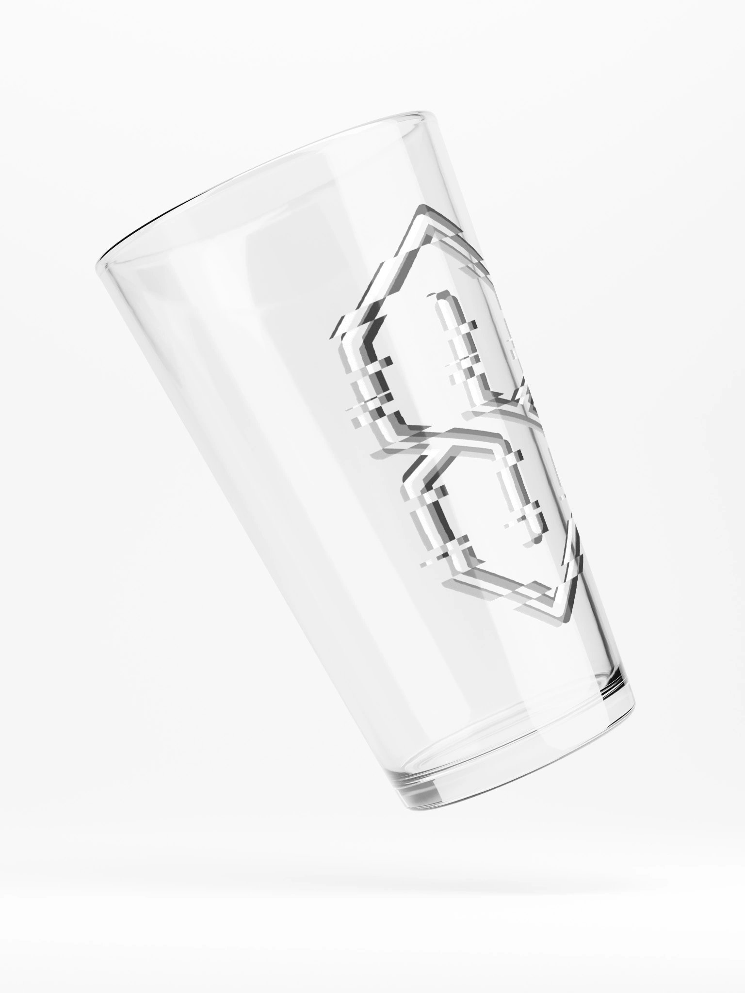 Monochrome Glitch Era Pint Glass product image (4)