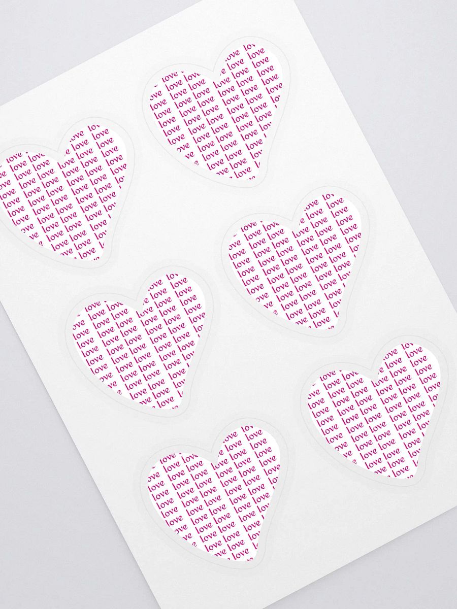 LOVE TEXT PINK ON WHITE product image (1)