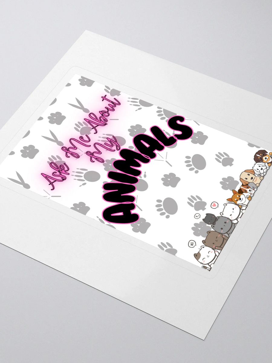Ask Me About My Animals Sticker product image (3)