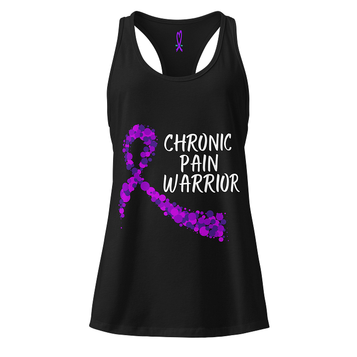 Chronic Pain Warrior Bubble Awareness Ribbon Racerback tank top (Women's) product image (1)
