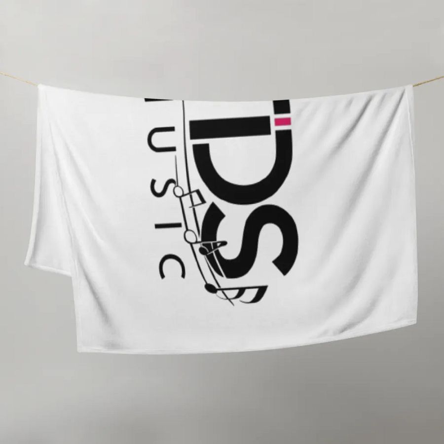 TDS Music Throw Blanket - White with Musical Design | Soft Polyester | Machine-Washable product image (11)