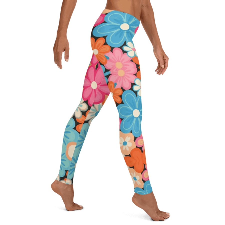 Retro Floral Fantasy All-Over Print Leggings product image (3)