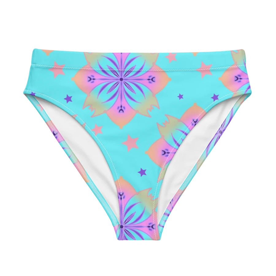 Pretty Pastel Bow Pattern High Waisted Bikini Bottom product image (6)