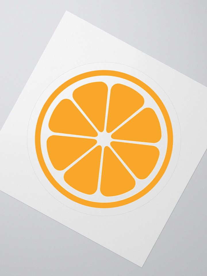 MIKAN Sticker(White×Orange) product image (4)