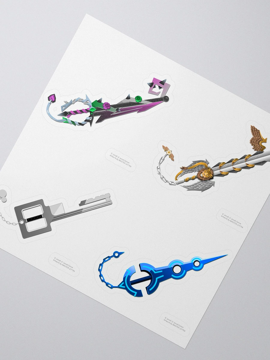 Custom Keyblade Sticker Sheet 11 - Paradox Keyblades product image (2)