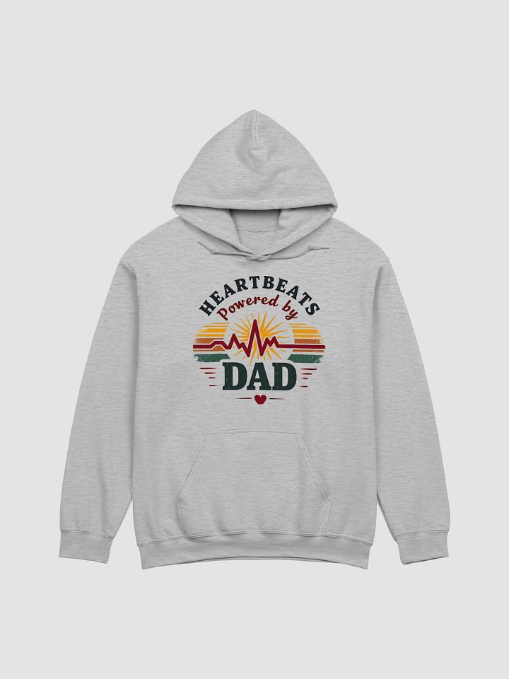 Dad Heartbeats Vibrant Hoodie product image (6)