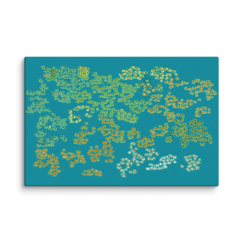 A Monster's Expedition Map - Canvas Print product image (1)