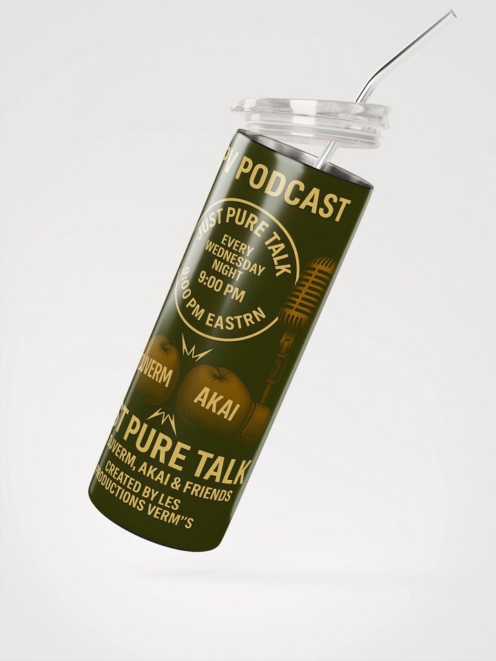 LPV Podcast x JUST PURE TALK Stainless Steel Tumbler product image (2)