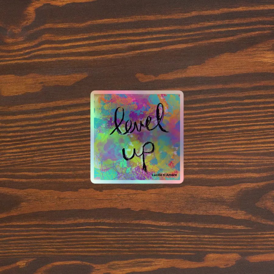 Level Up Holographic Sticker Set product image (5)
