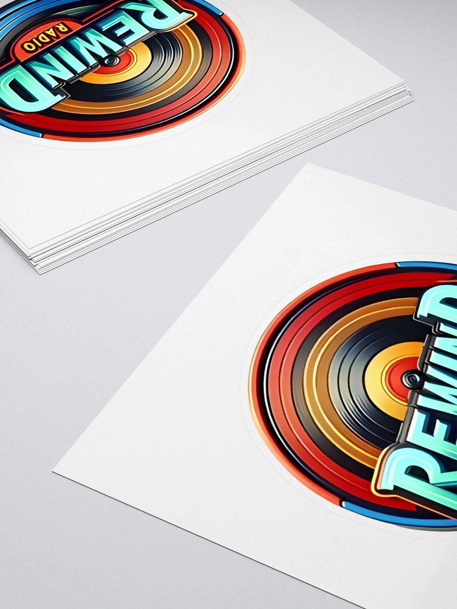 Rewind Radio Vinyl Logo Stickers product image (4)