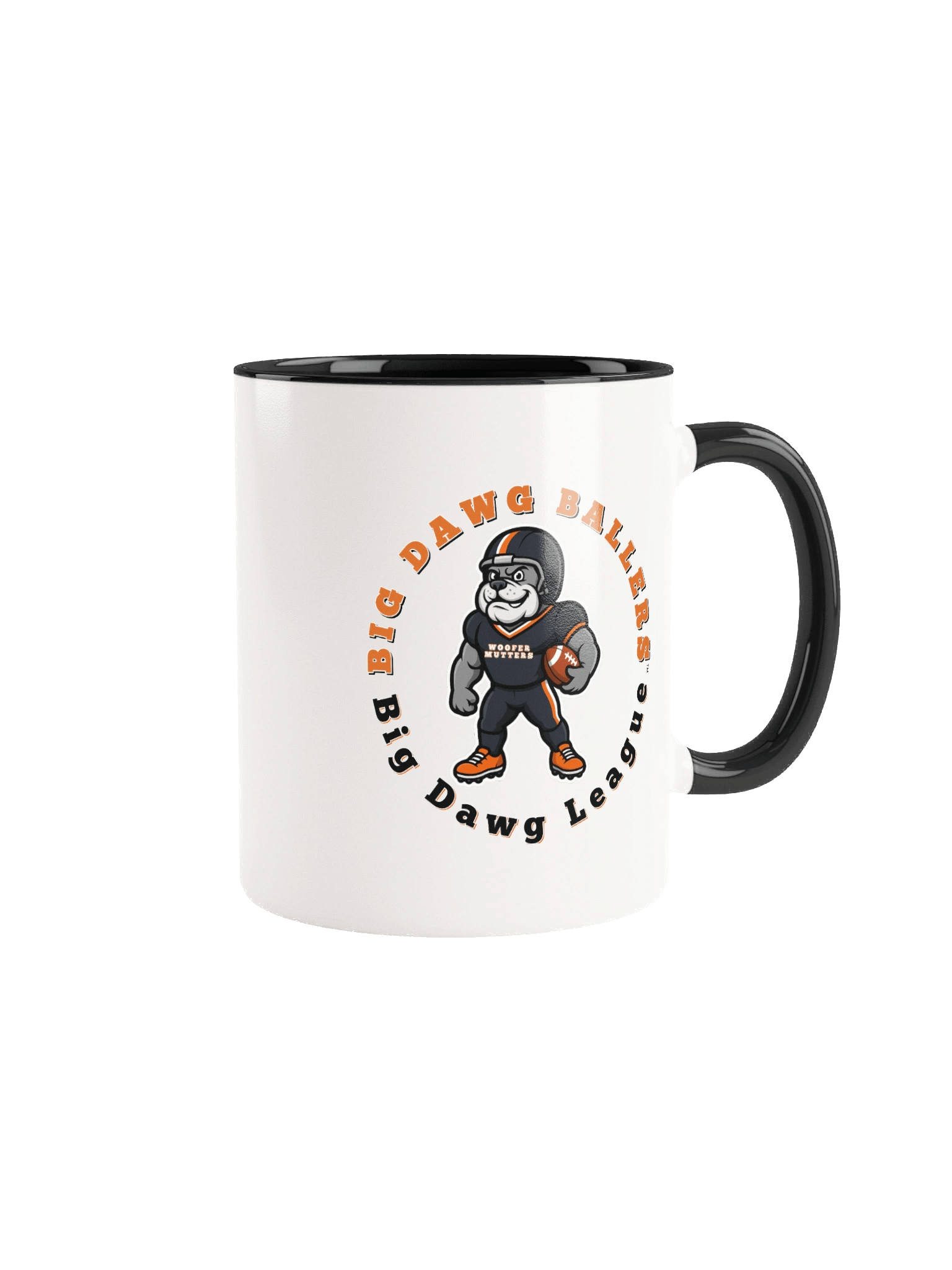 WooferMutter™ Ballers Be Ballin Football Mug - Bulldawg product image (1)