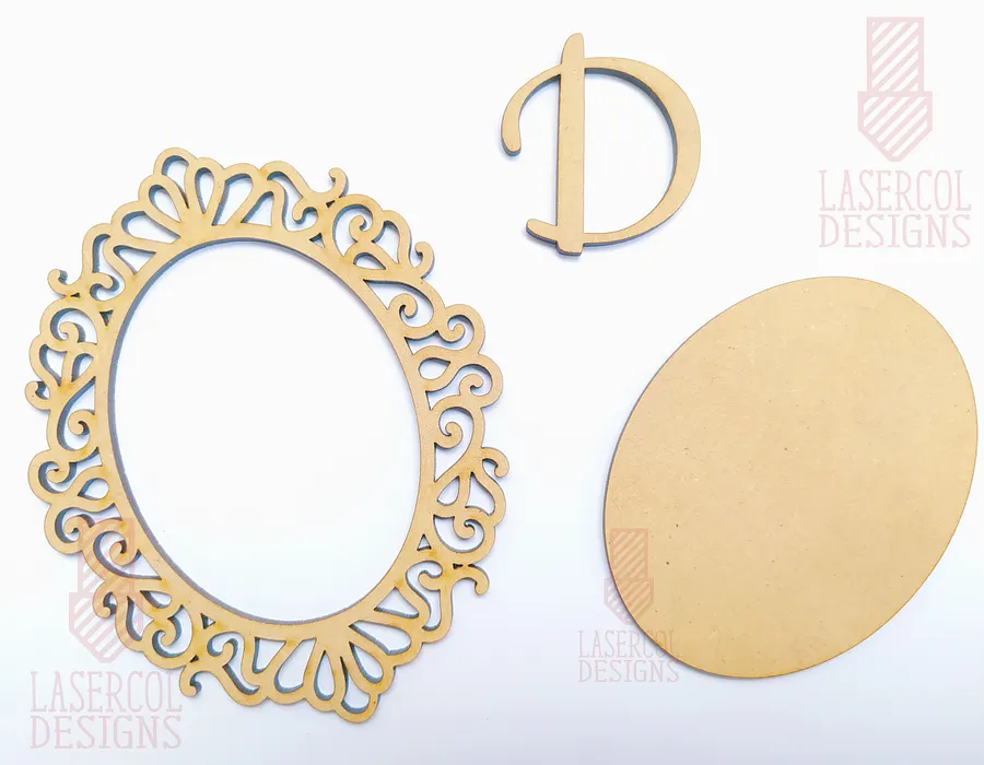 Oval Frames (Five Styles) - Laser Cut Files product image (7)
