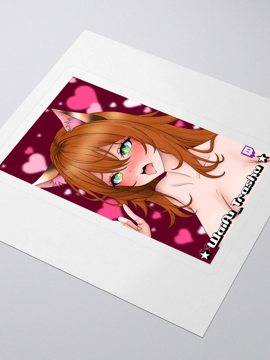 Kawaii Cat Girl Kiss Cut Stickers product image (9)