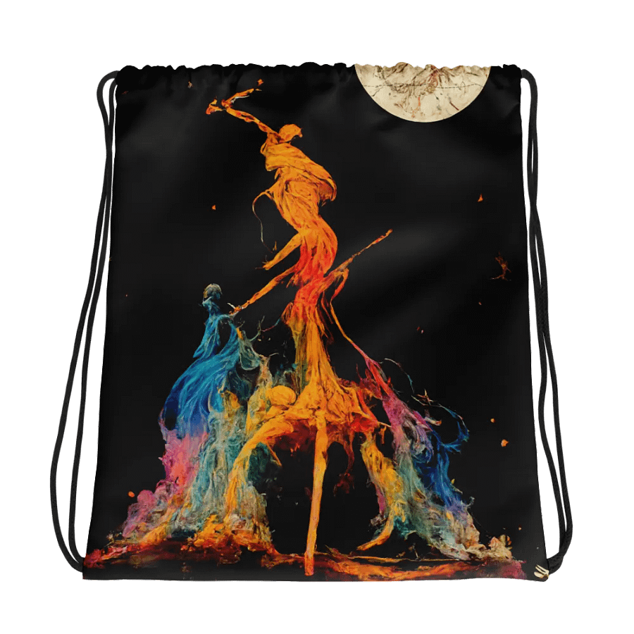 Mystic Moonlight Drawstring Backpack product image (1)