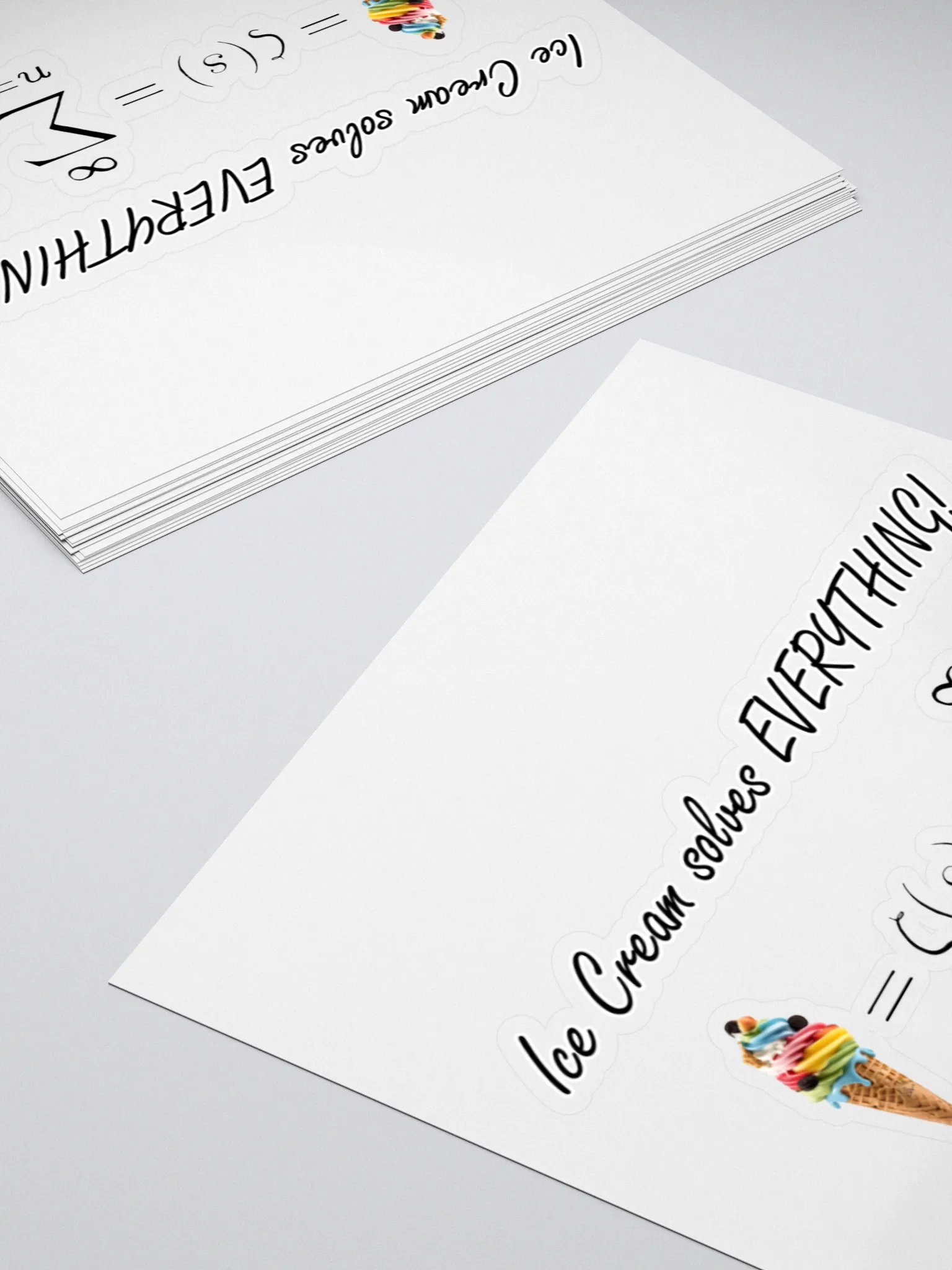 Ice Cream Solves Everything! STICKER product image (10)