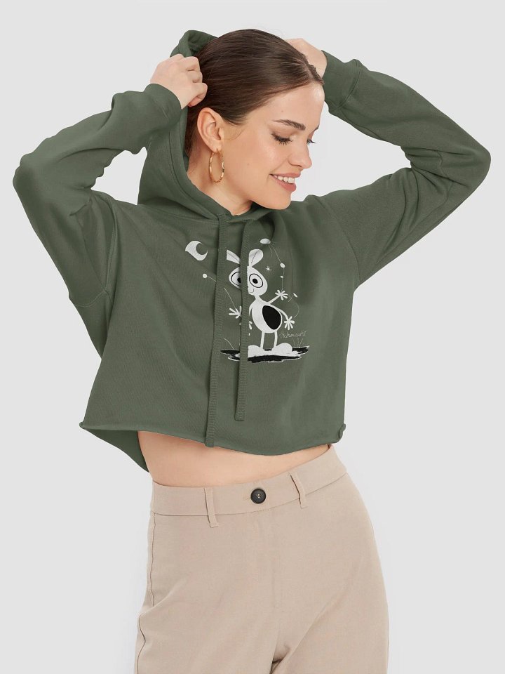 Bella+Canvas Fleece Crop Hoodie product image (1)