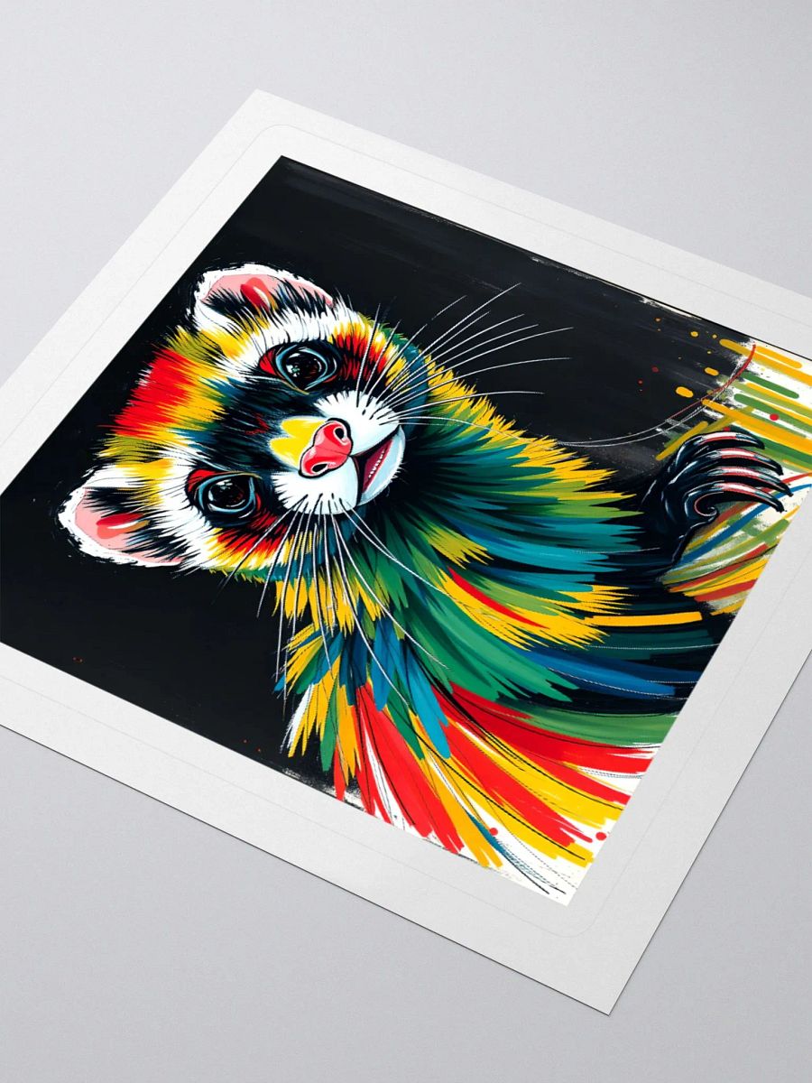 Vibrant Ferret Kiss Cut Stickers product image (8)