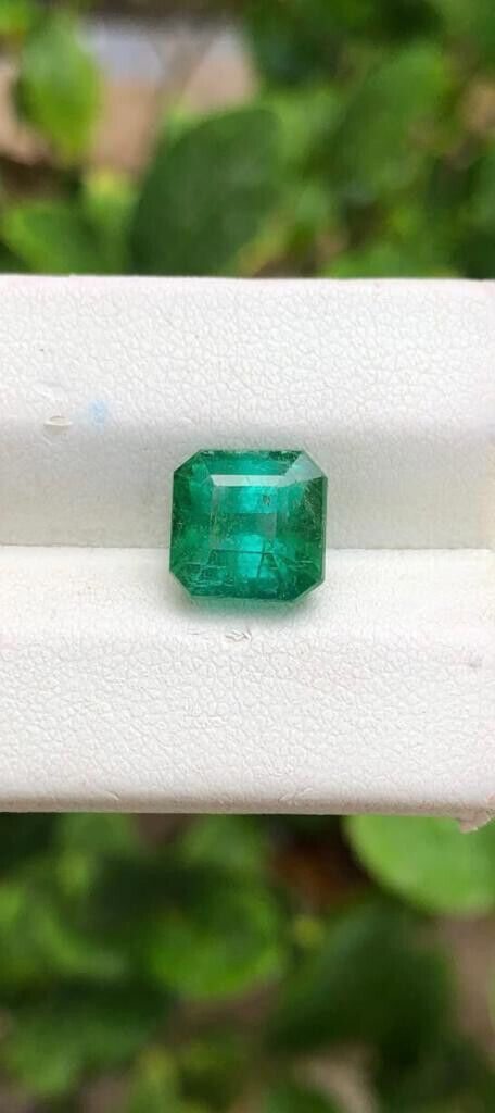 TOURMALINE EMERALD CUT GREEN COLOR GEMSTONE FOR JEWELRY RING, 4.80 CARAT product image (4)