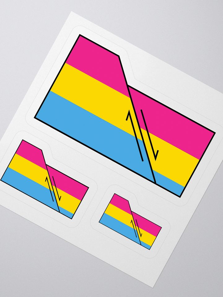 Faulted Pride Flags- Pan Sticker product image (2)