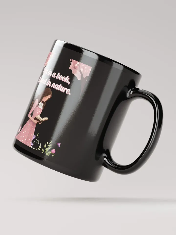 Lost In A Book, Found In Nature Black Mug product image (2)
