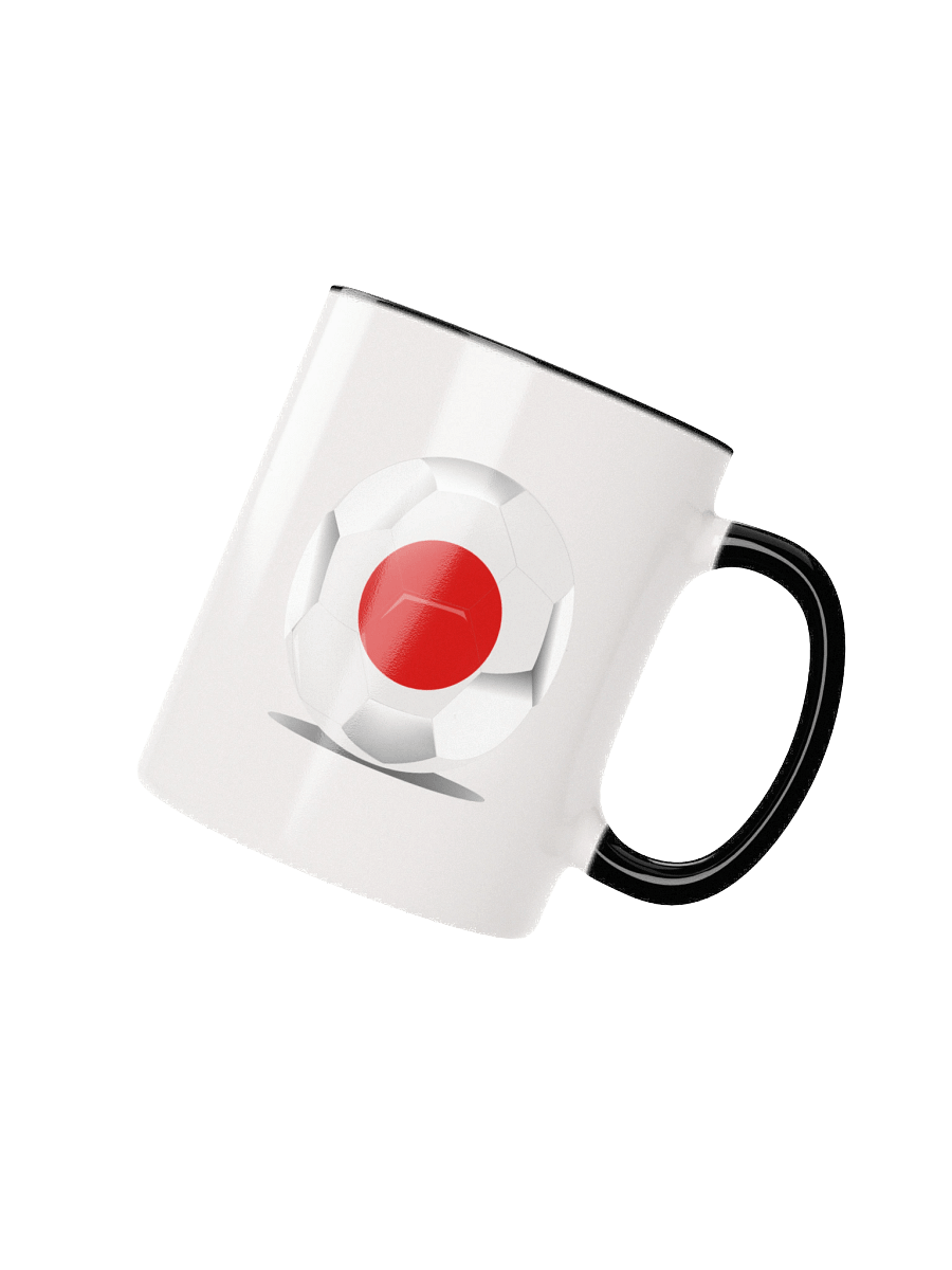 Japan Flag Soccer Ball White Coffee Mug product image (3)