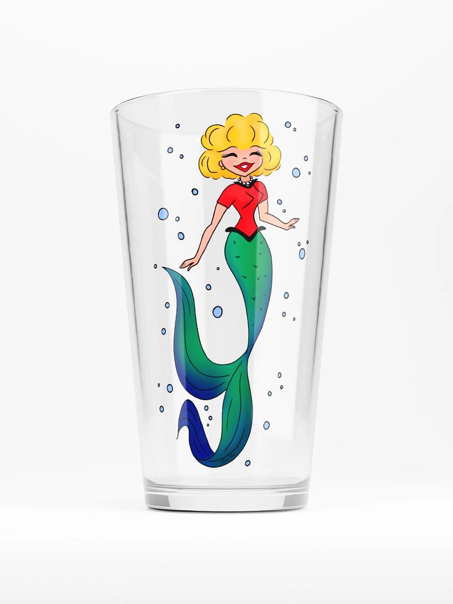 Happy Mermaid Pint Glass product image (1)