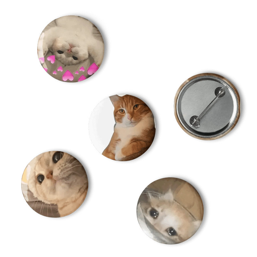 Set of Pin Buttons: Meme Cats 15 product image (6)