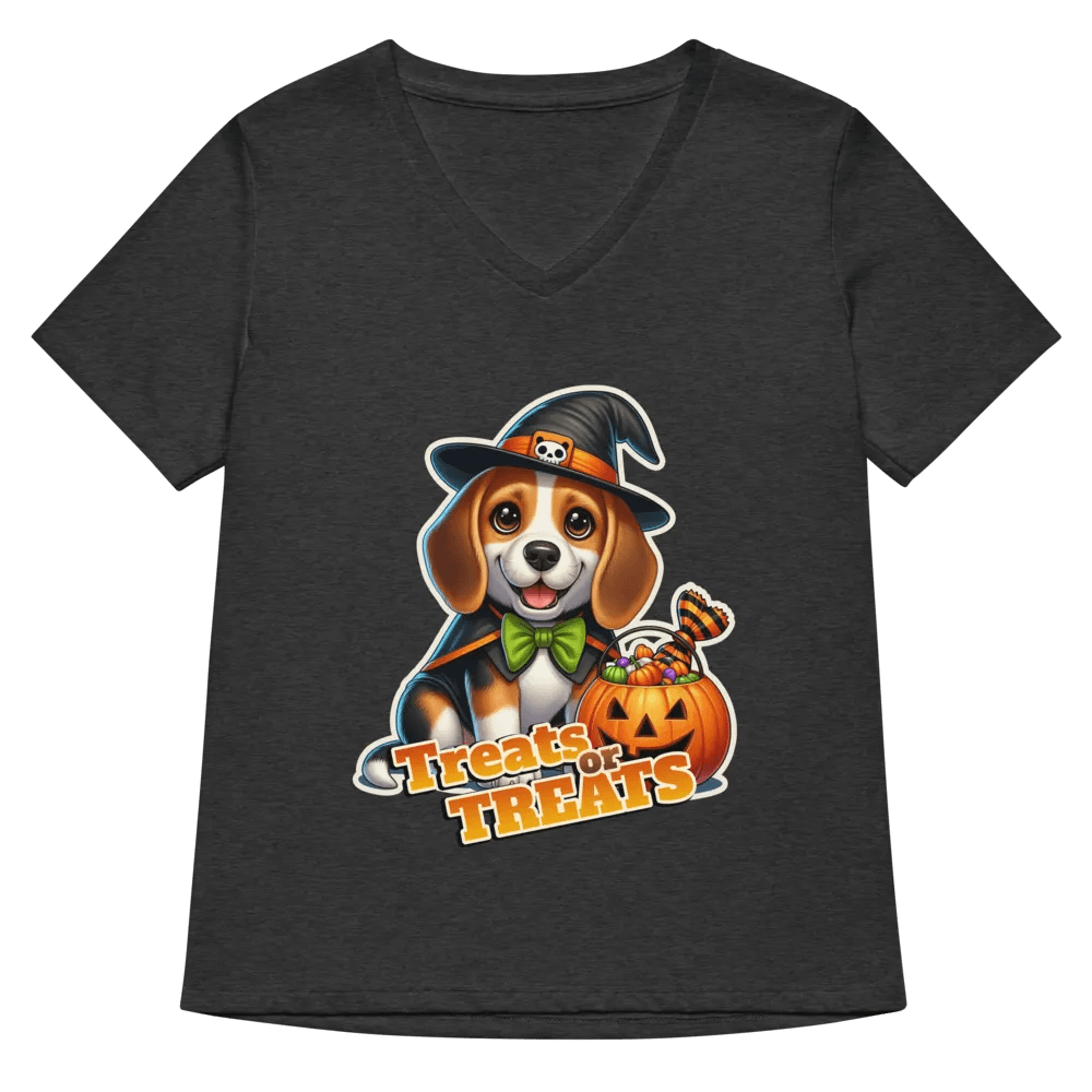 Halloween Treats Beagle - V-neck T-shirt product image (32)