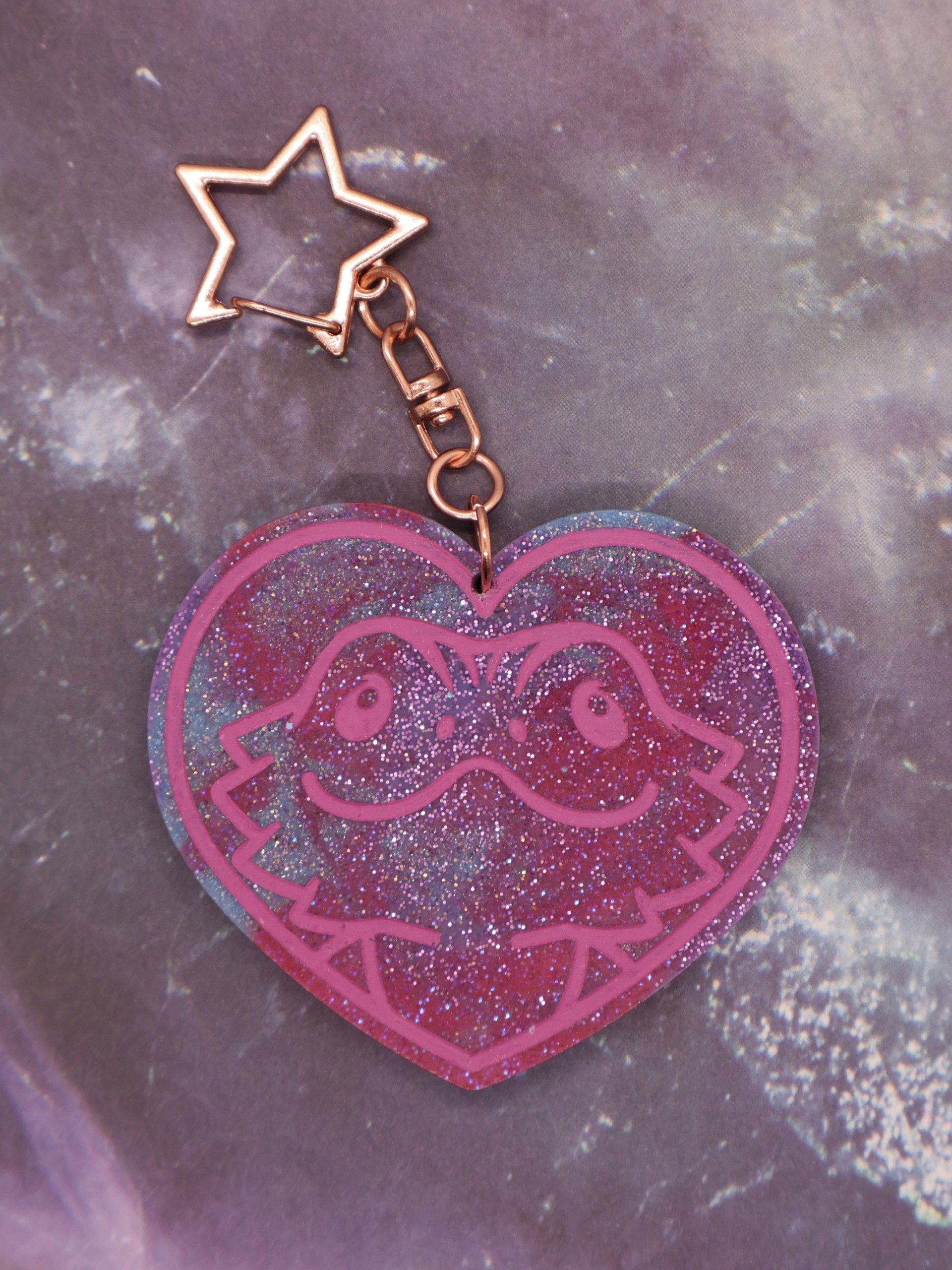 Bearded Dragon Heart Keychain product image (5)