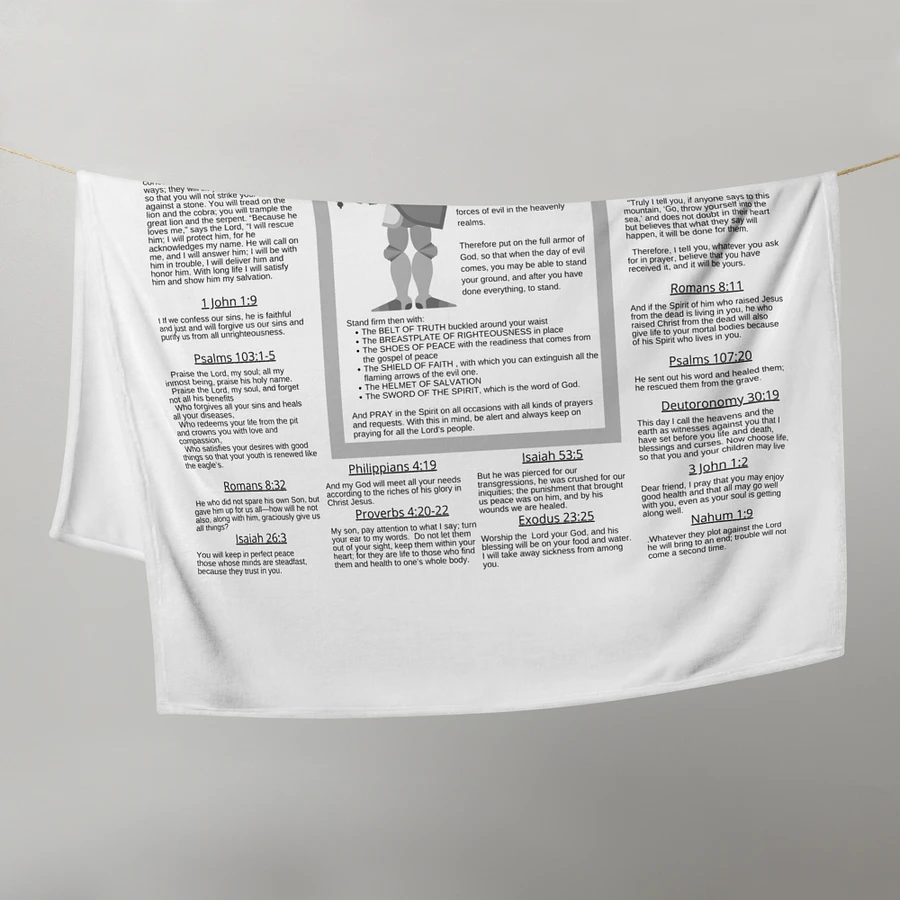 Armour Of God White Prayer Blanket product image (11)