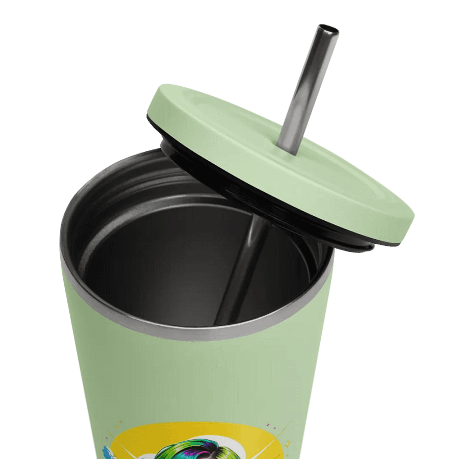 Brat 20 oz Tumbler Cup - Mint - Insulated Tumbler with a Straw v3 product image (11)