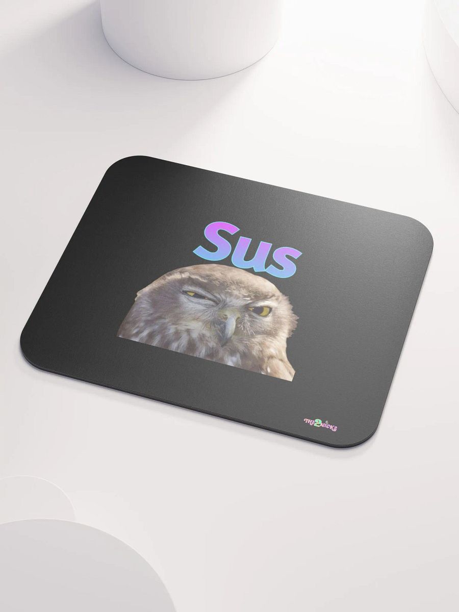 Sus Owl Classic Mouse Pad (Black) product image (3)