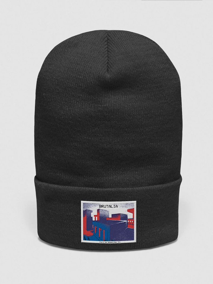 Red White and Brutalia Beanie product image (1)