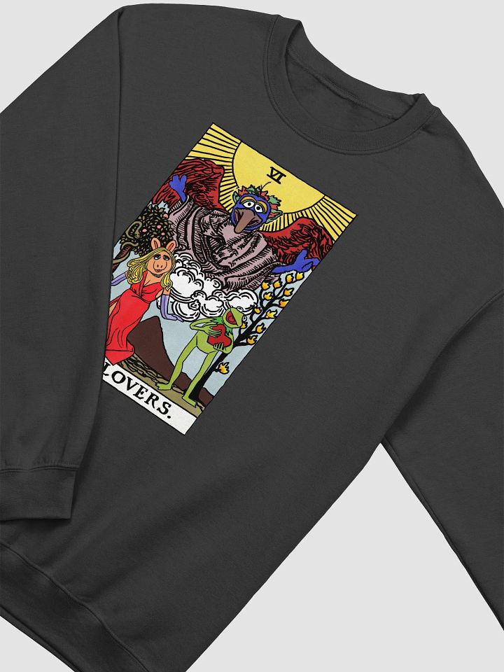 Piggy and Kermit Lovers Tarot Card Sweatshirt product image (2)