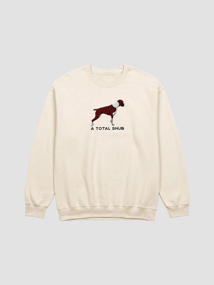 A Total Snub Sweatshirt (Embroidered) of a Boxer(Brindle) product image (1)