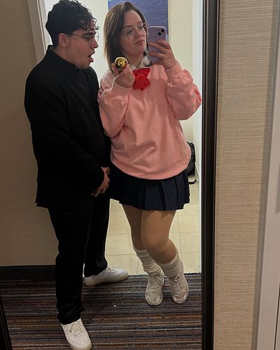 Happy Valentine’s Day to my other half @mrsconnixx 🌟👽👻

#dandandan #katsucon2025 #momoayese #okarun #ken