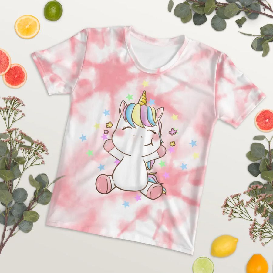 Cute Unicorn T Pink Adult product image (4)