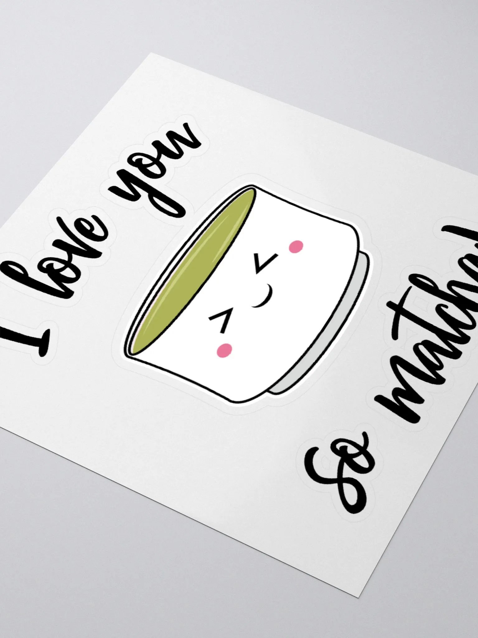 I Love You So Matcha Sticker product image (3)