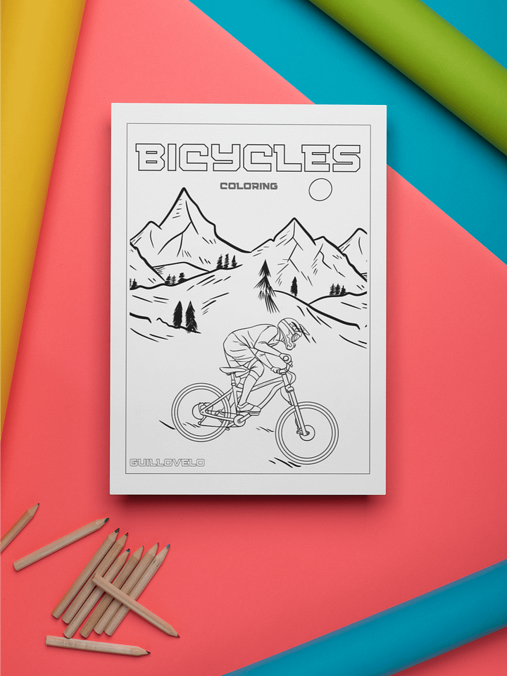 FREE PRINTABLE BICYCLE COLORING PAGE product image (2)