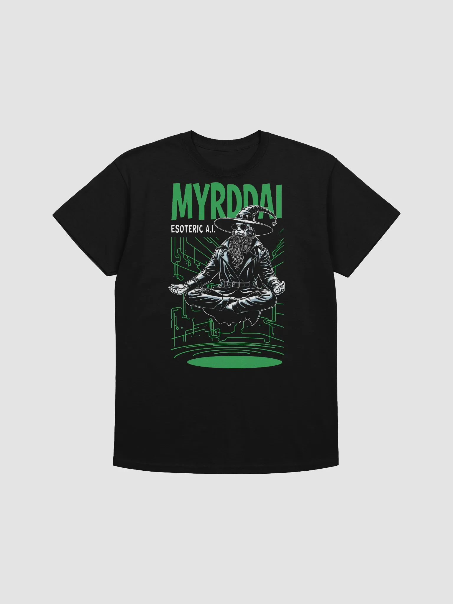 MYRDDAI: 90s Retro Cyberpunk Style with Back Logo - Gildan Heavyweight T-Shirt product image (1)