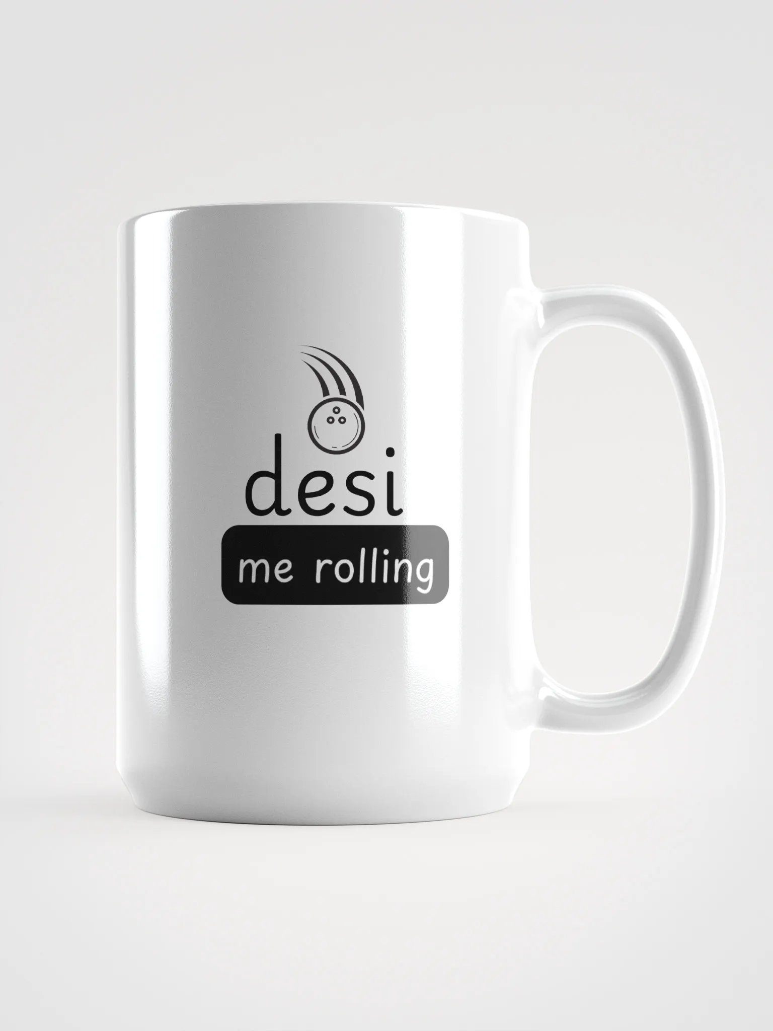 Desi Me Rolling White Mug product image (1)