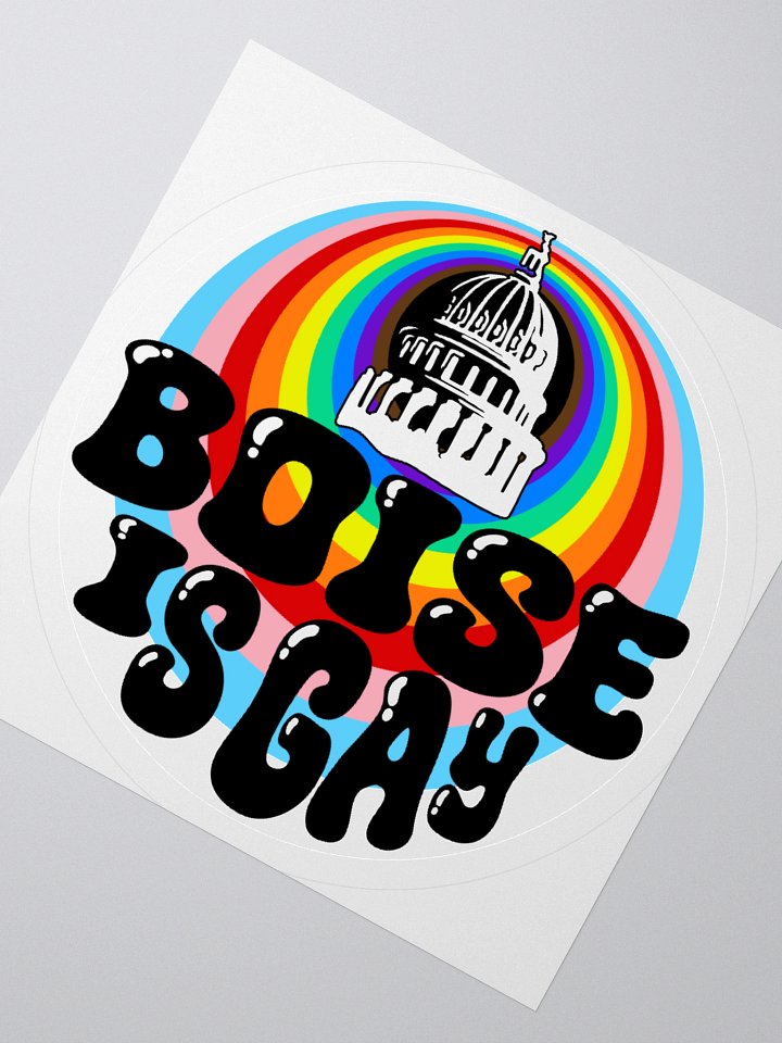 "BOISE IS GAY" city sticker product image (5)