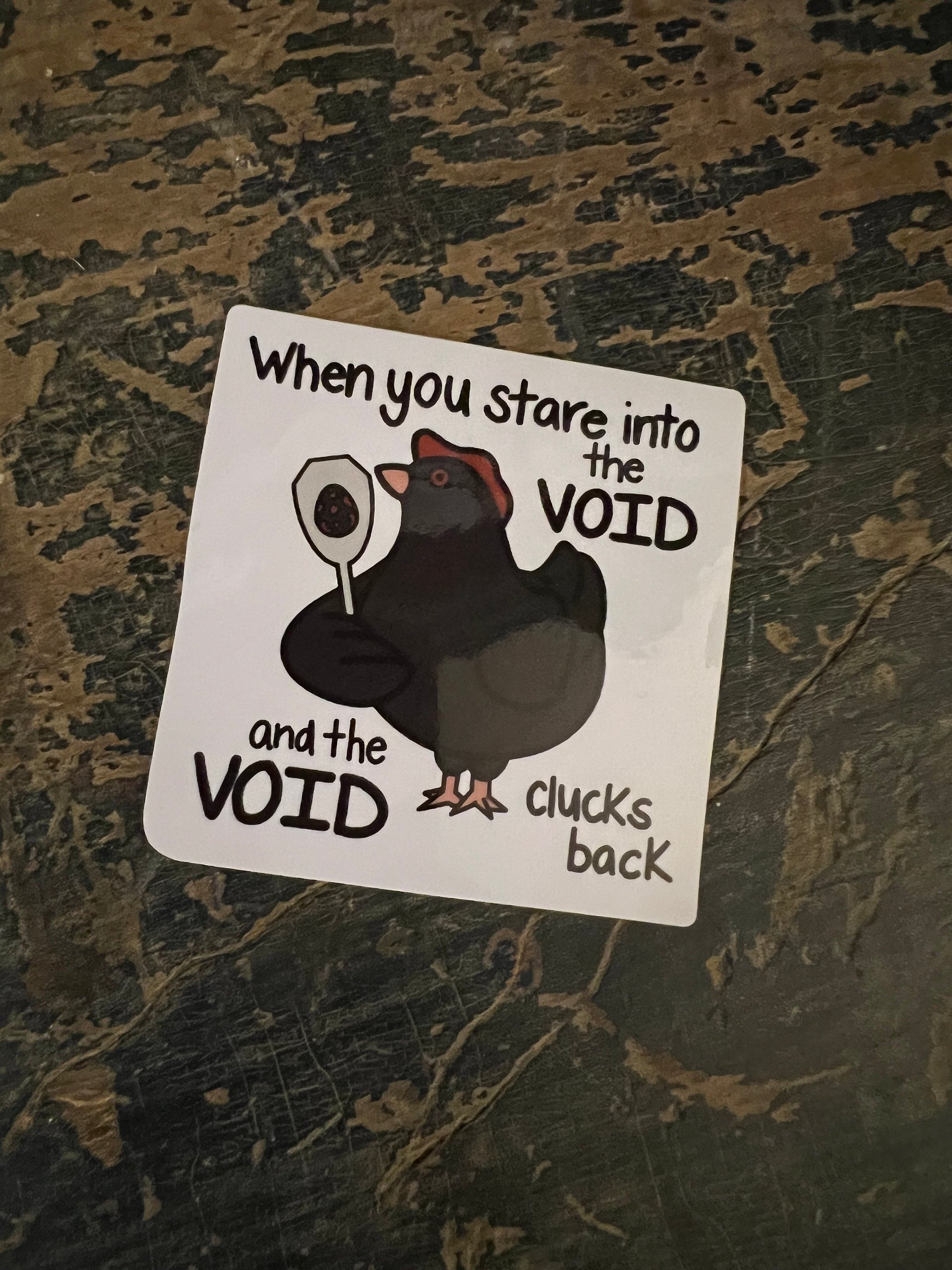 When The Void Clucks Back 'Dew Chicken Vinyl Sticker product image (2)