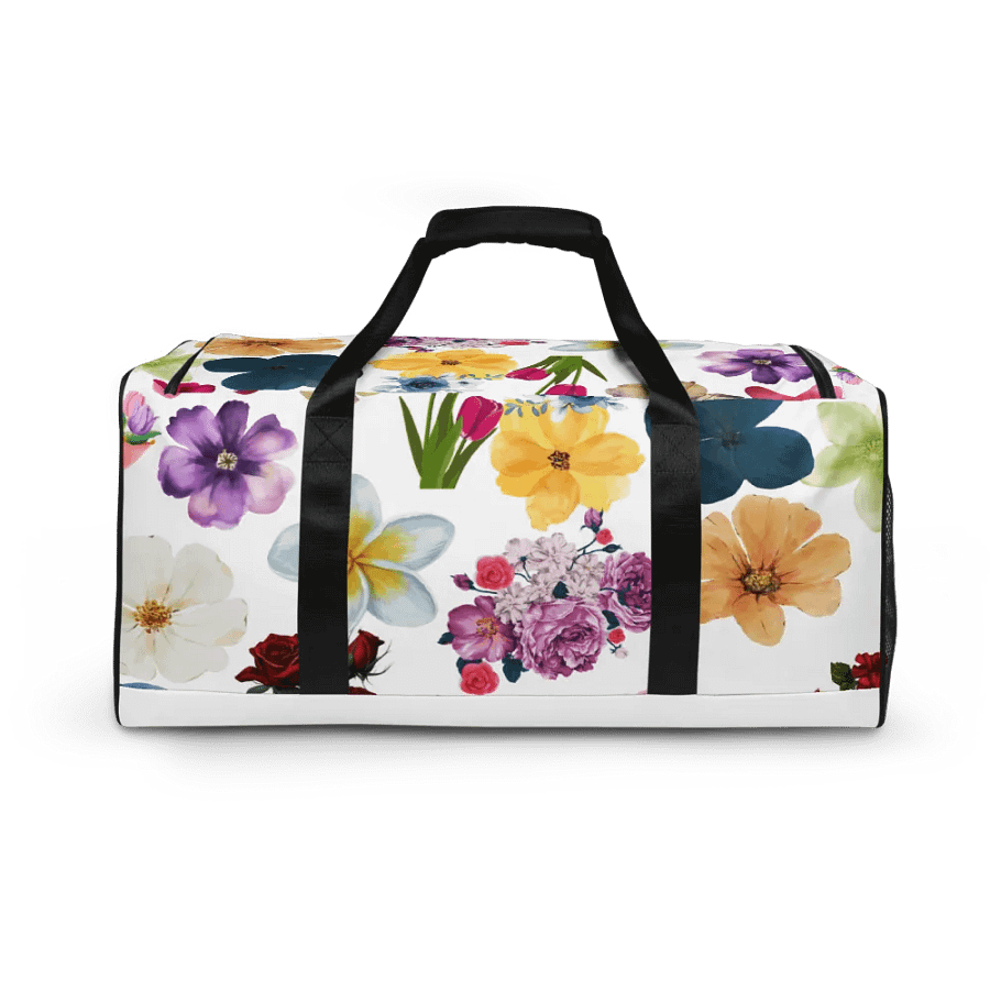 Colorful Flowers Duffle Bag product image (6)