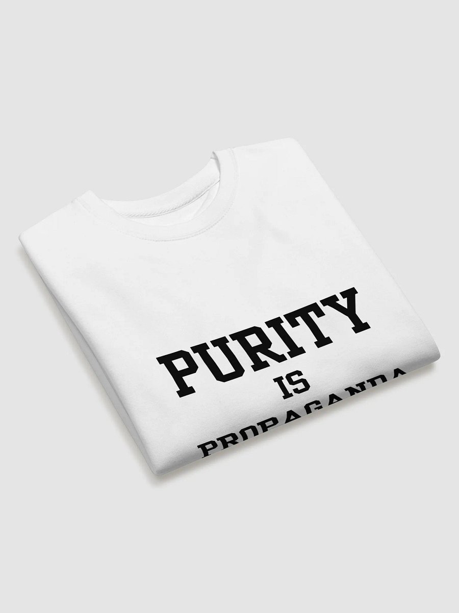 purity is propaganda black - crewneck product image (19)